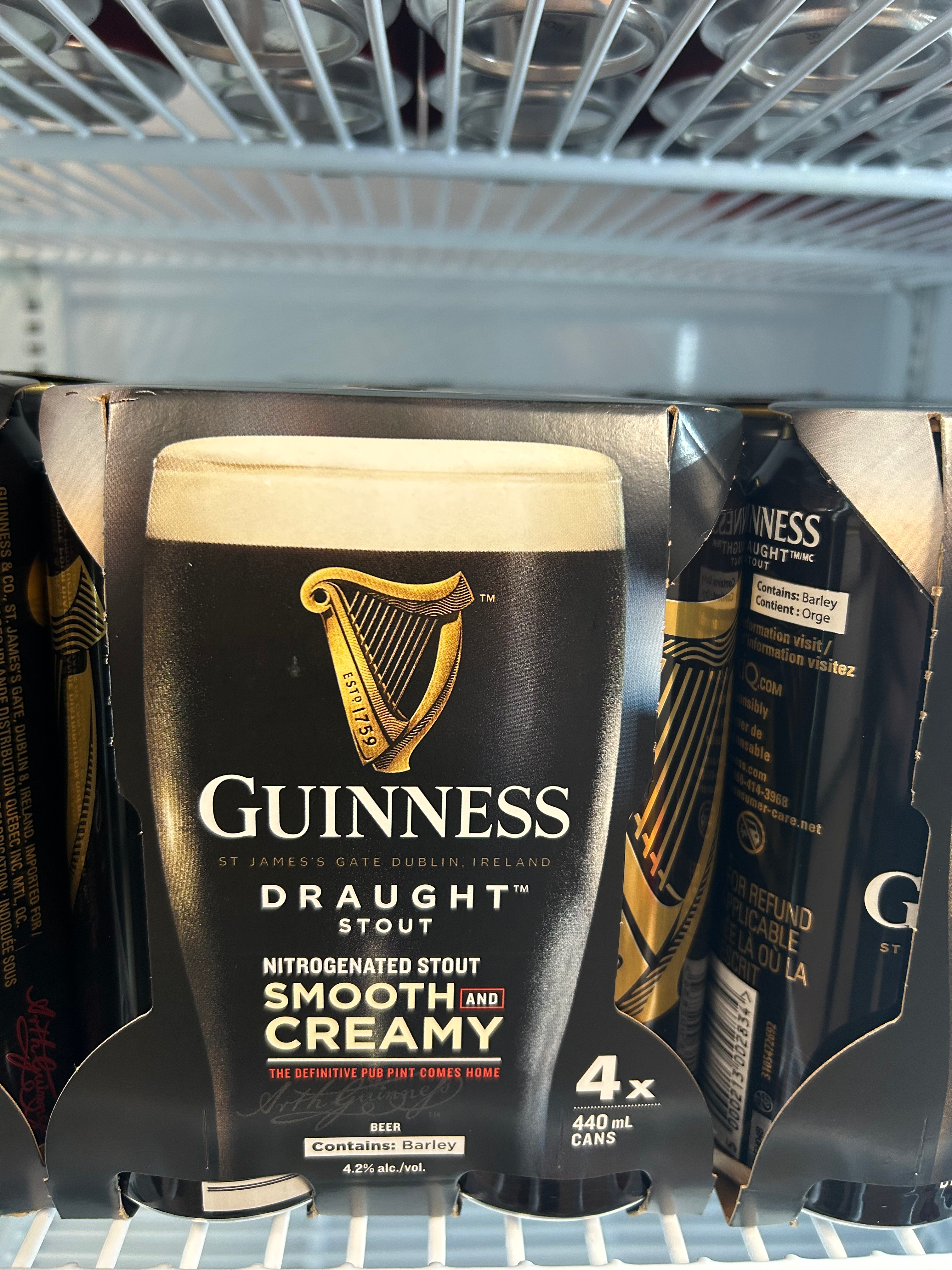 Guiness Draught Beer 4pc