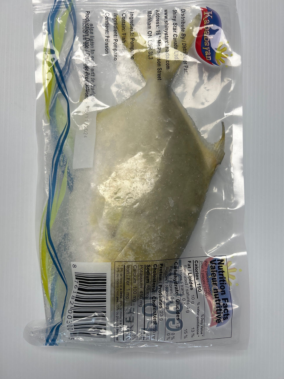 Thumbnail: Kababayan Frozen Whole Round Golden Pompano (600/800) 1x22LBS
