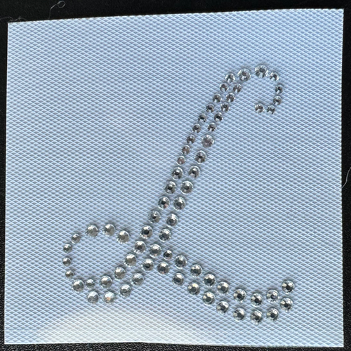 L in Clear Crystal Script | Uniquely Crafts, LLC