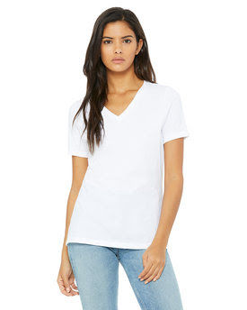 Thumbnail: Bella + Canvas Ladies' Relaxed Jersey V-Neck T-Shirt