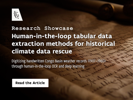 Human-in-the-loop tabular data extraction methods for historical climate data rescue