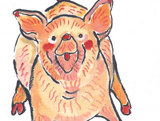 YUKABON 5minutes drawing "yuka's correction さけぶ piggy~"