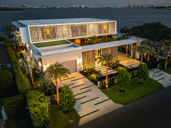 a modern bayfront property in North Miami, Florida
