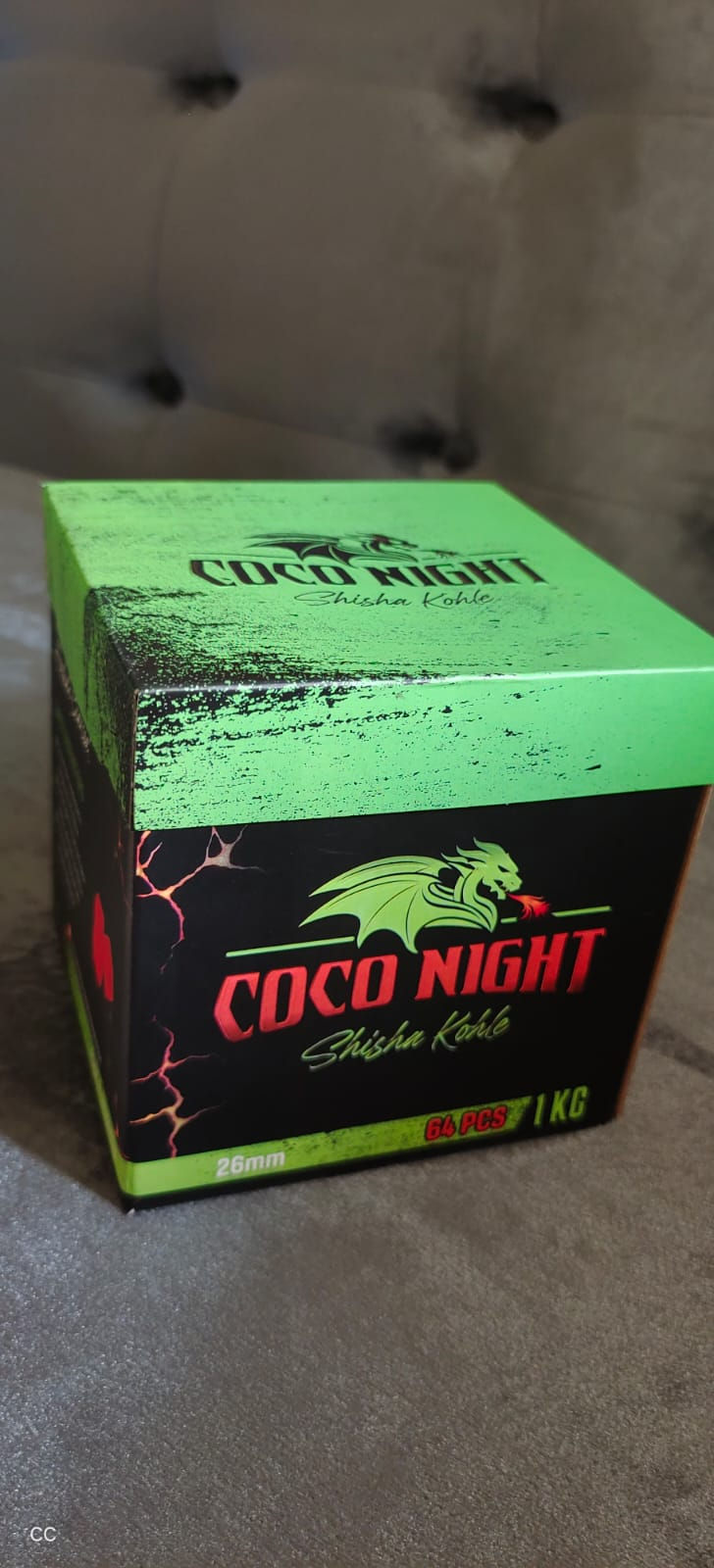 Thumbnail: Coco Night Shisha kokoskohle 26mm