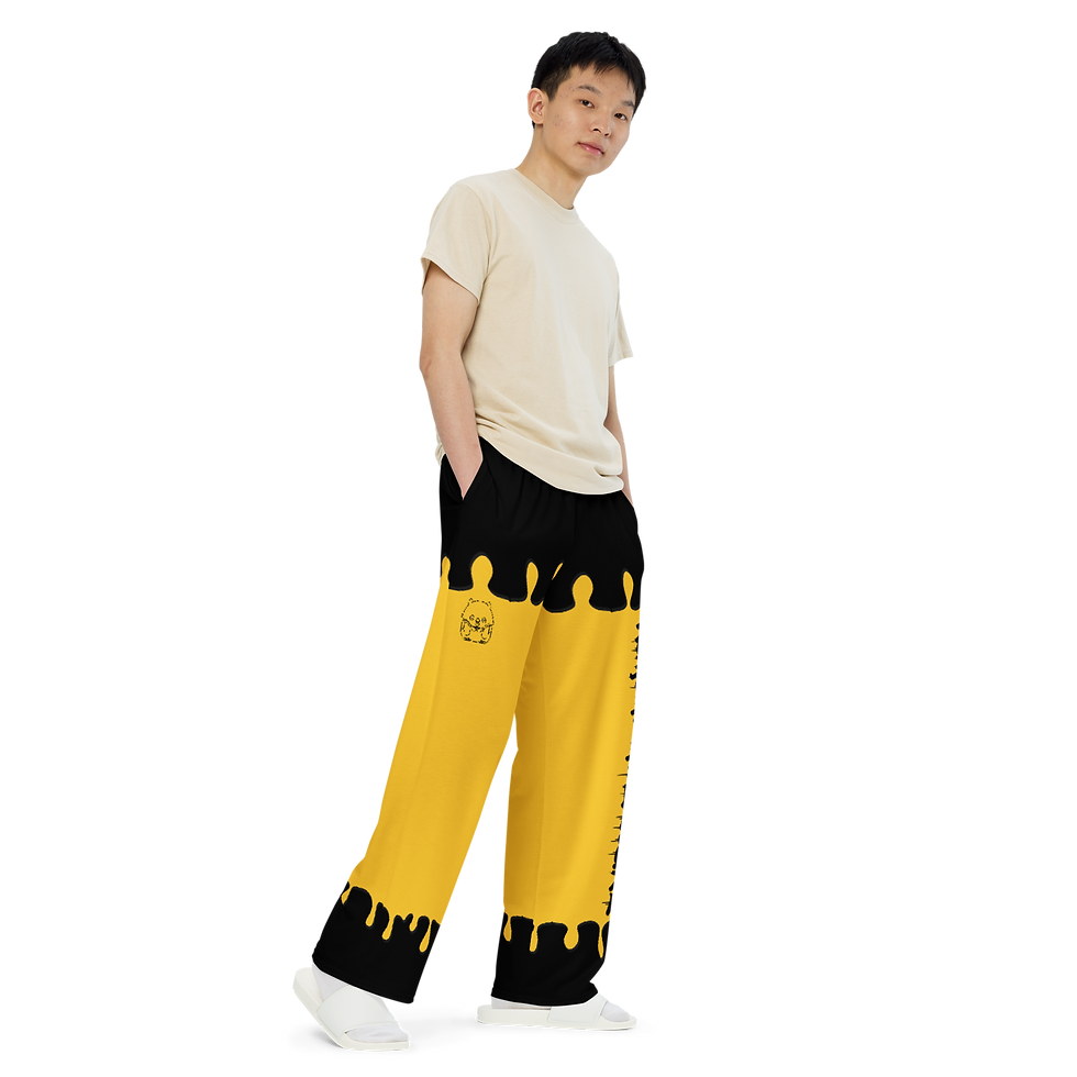 Miniaturbild: Unisex wide-leg pants Gelb