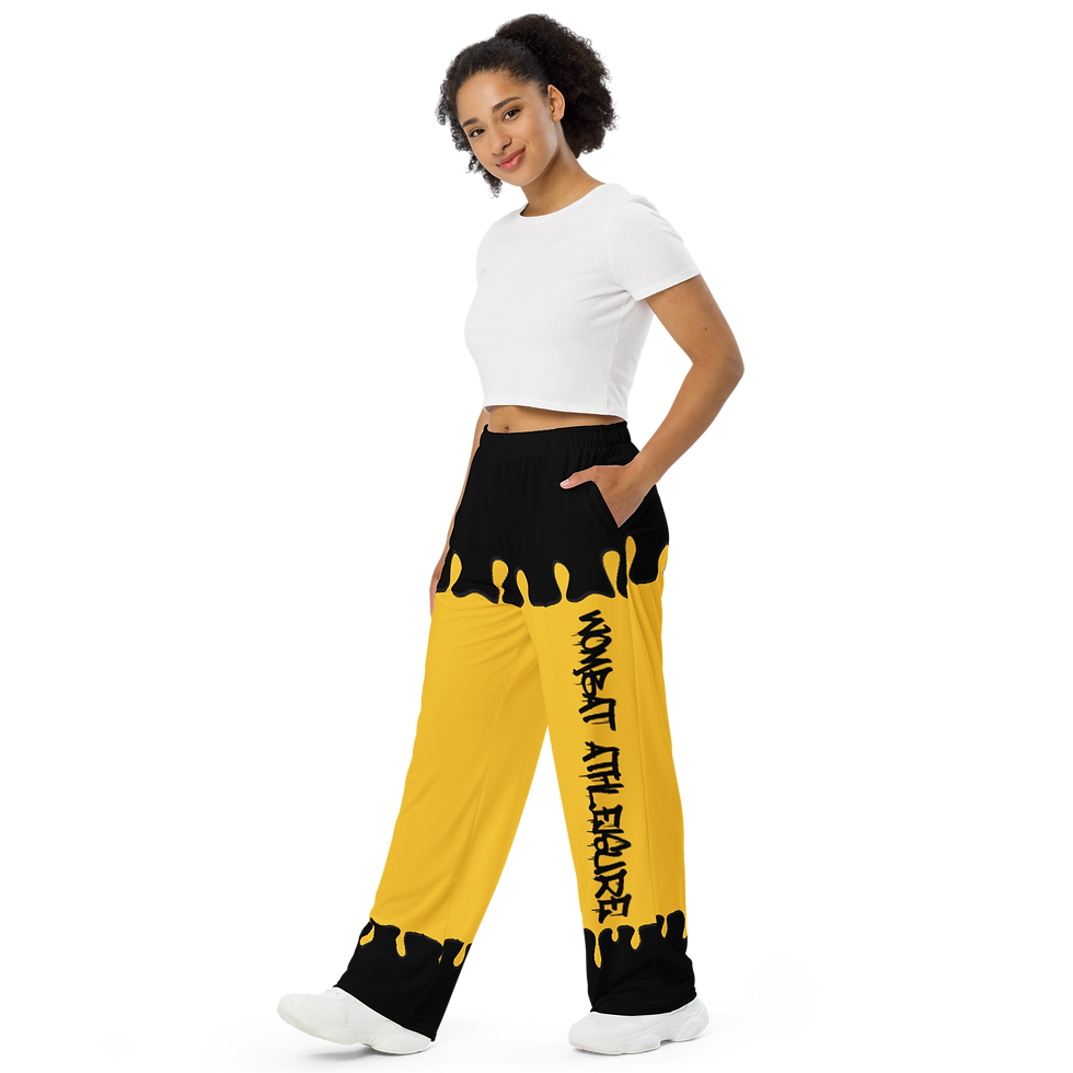 Miniaturbild: Unisex wide-leg pants Gelb