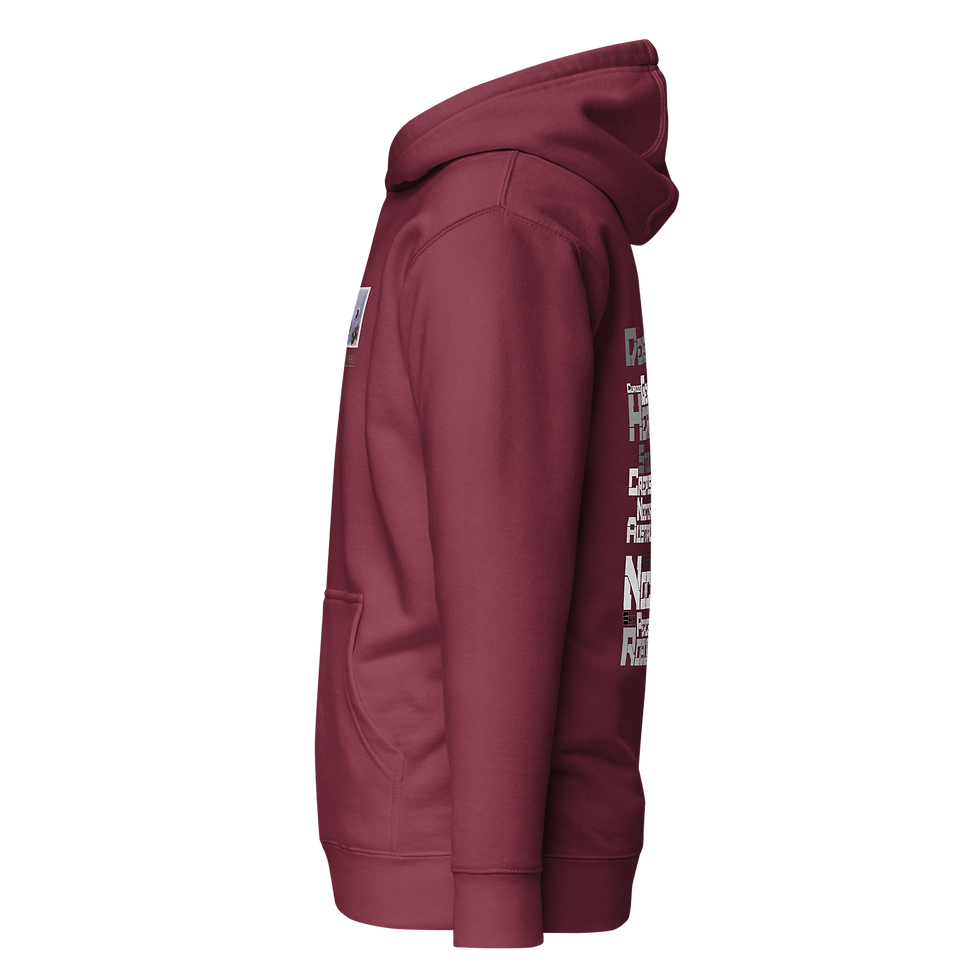 Miniaturbild: Happy Wombat Adjectives Unisex Premium-Hoodie - Cotton Heritage M2580