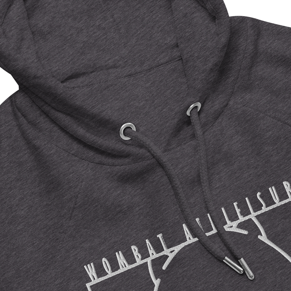 Miniaturbild: Wombat Simple Logo V2 Stick Unisex eco raglan hoodie