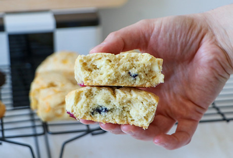 Blueberry White Chocolate scone