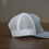 Thumbnail: Heather Grey/White Leather Patch Snapback