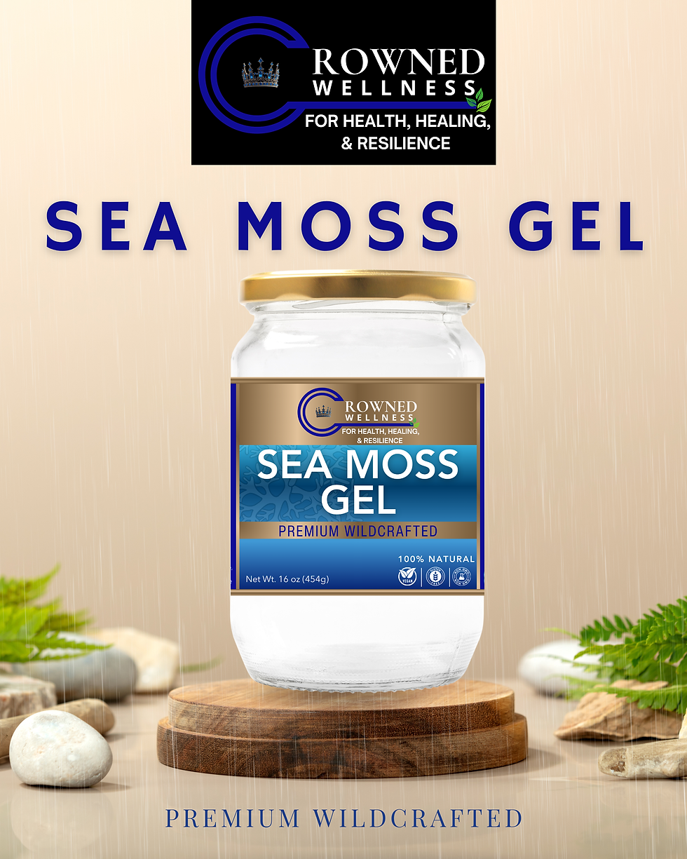 Crowned Wellness Sea Moss Gel Premium Wildcrafted