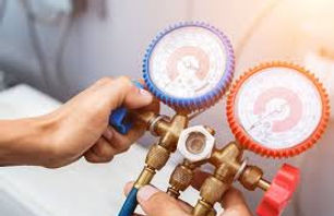 A set of guages to check AC freon