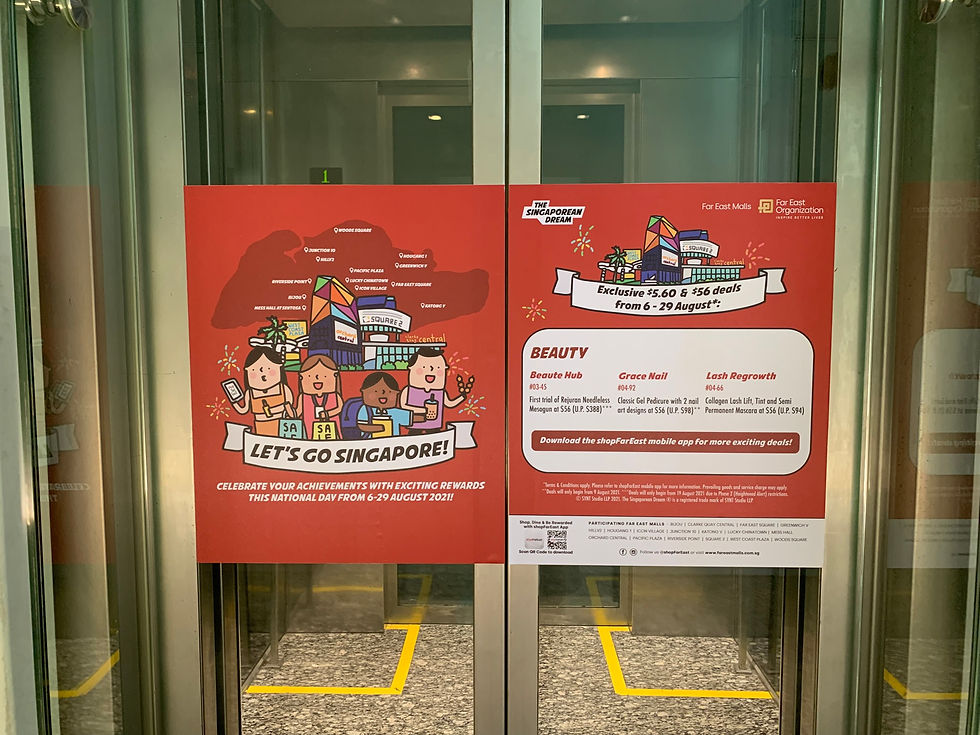 Far East Malls x The Singaporean Dream (Lift Branding Decal)