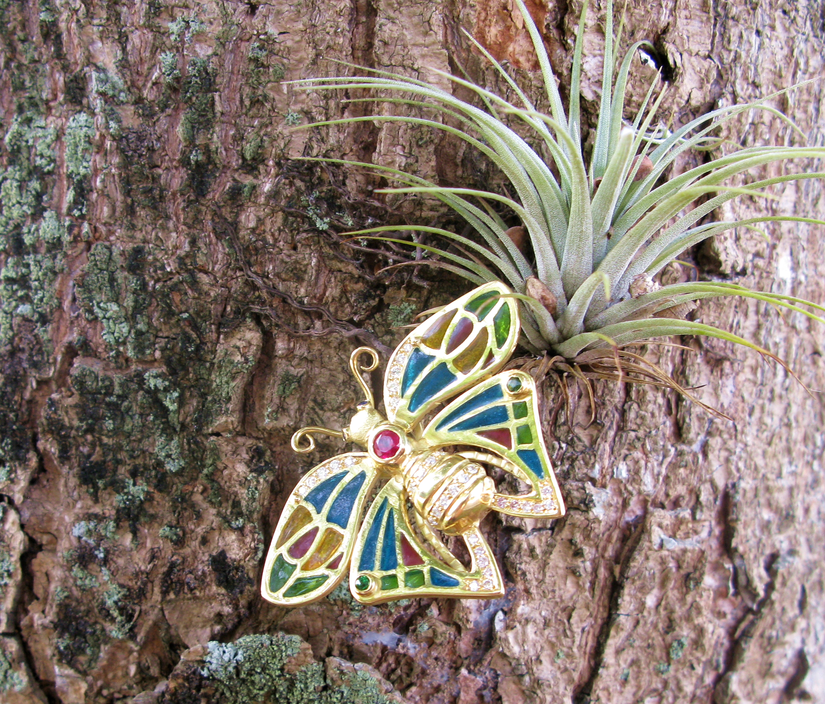 Enamel Butterfly Pin