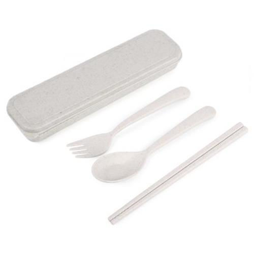 Thumbnail: Eco Wheat Straw Cutlery Set (4 var) - Set of 4