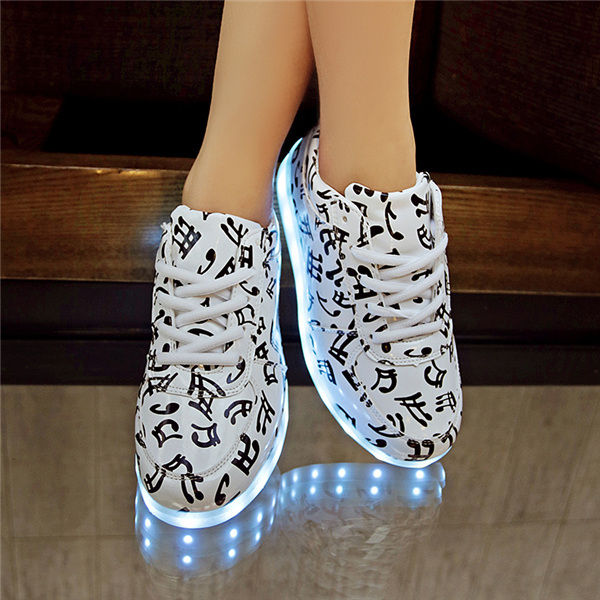 Thumbnail: Unisex Glowing LED Sneakers (Music)