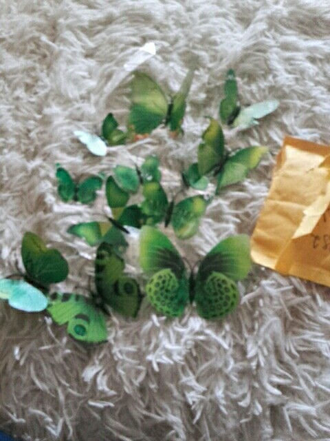 Thumbnail: 12-Piece 3D Butterfly Decoration (5 var) - Set of 4