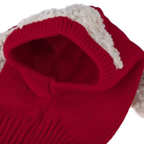 Thumbnail: Hooded Baby Cowl (Red)