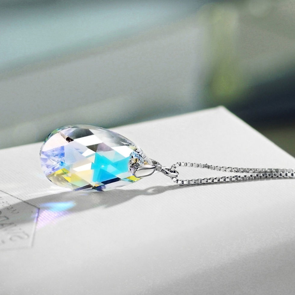 Thumbnail: Light Blue Crystal Pendant