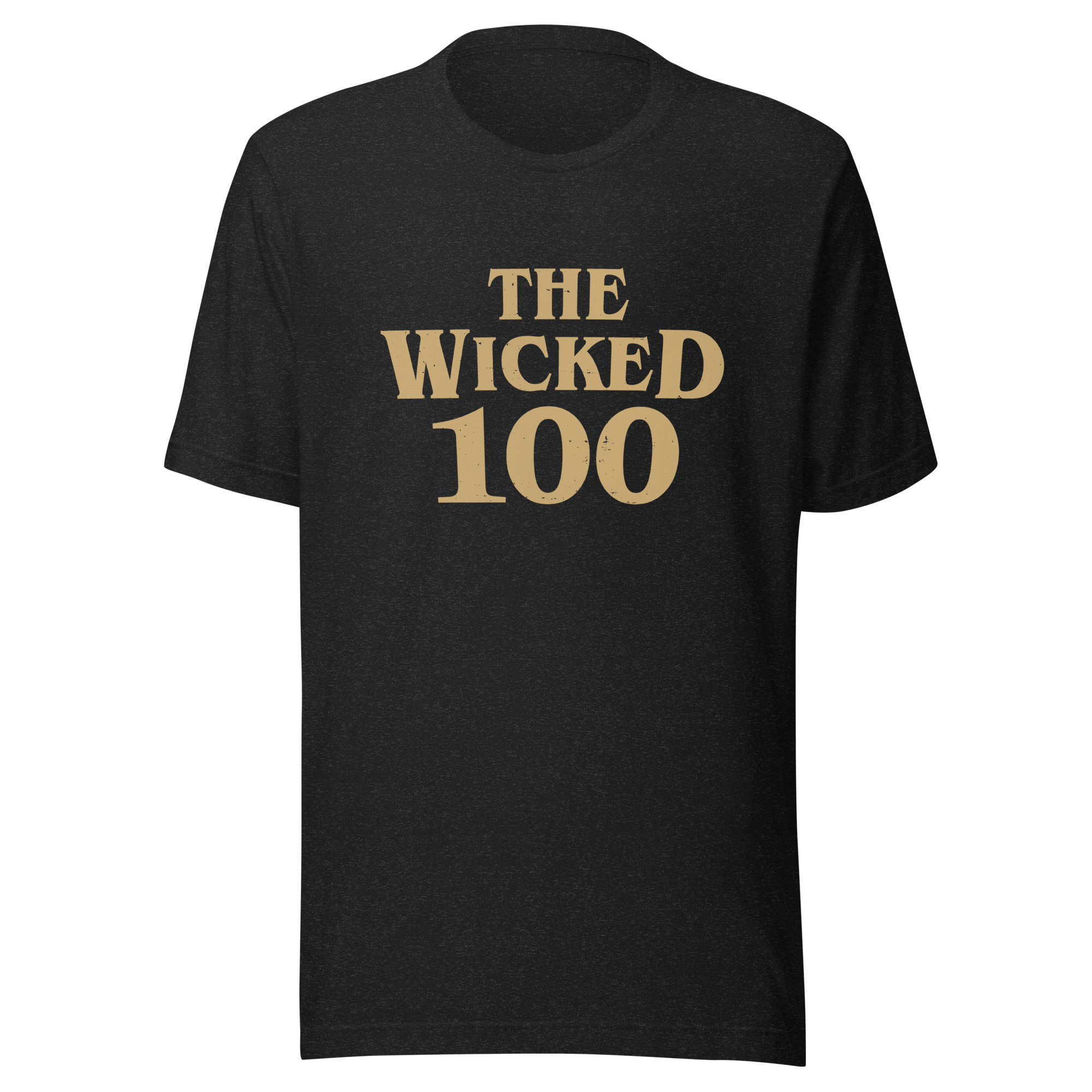 The Wicked 100 - Unisex Gold Letter Movie Title Logo T-shirt
