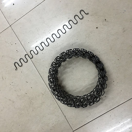 spring coiling machine is best solution for making zigzag spring for sofa.