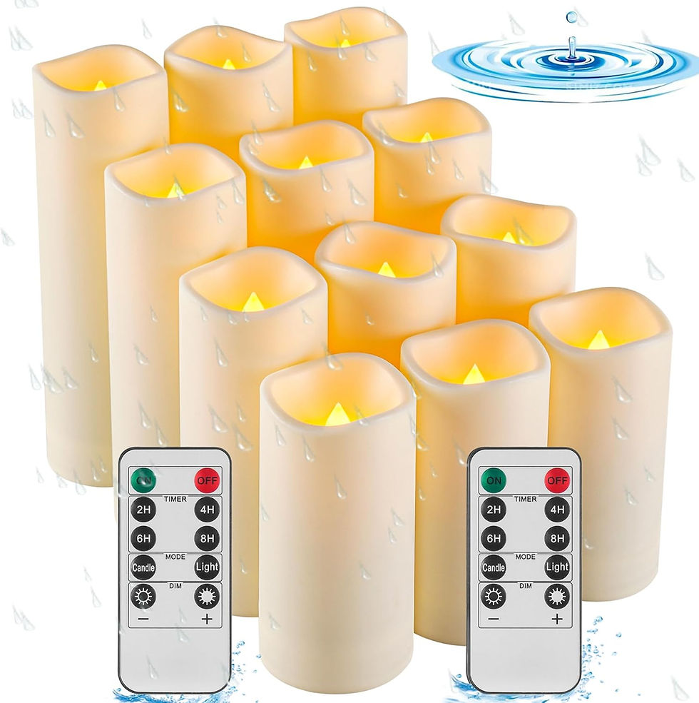 Thumbnail: Mixed size LED Candle Indoor or outdoor use. (Pack of 20)