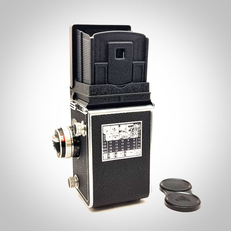Thumbnail: Rolleiflex T Whiteface with 75mm f3.5 Xenar Schneider lens. Near Exc+++