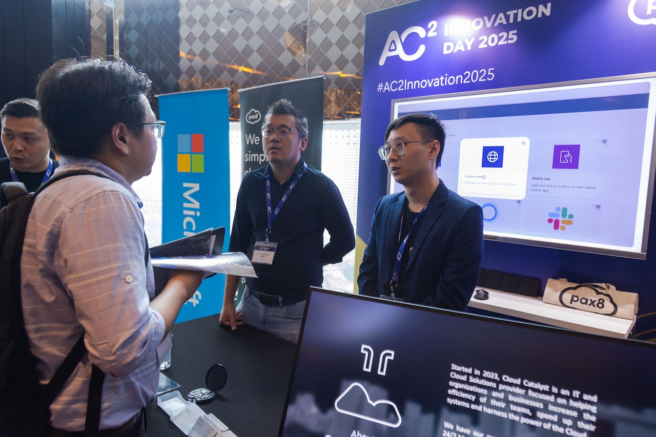 Pax8 team showcasing their solution in AC2 Innovation Day 2025