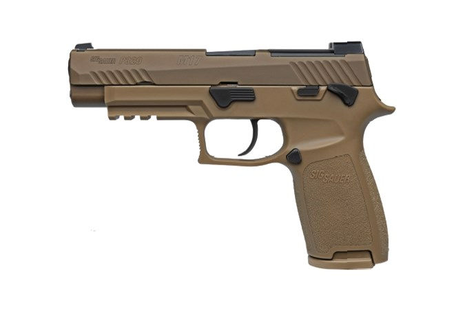 SIG SAUER P320 M17 9mm Semi-Auto Pistol - 21+1, 4.7", 3 MAGS, TAN