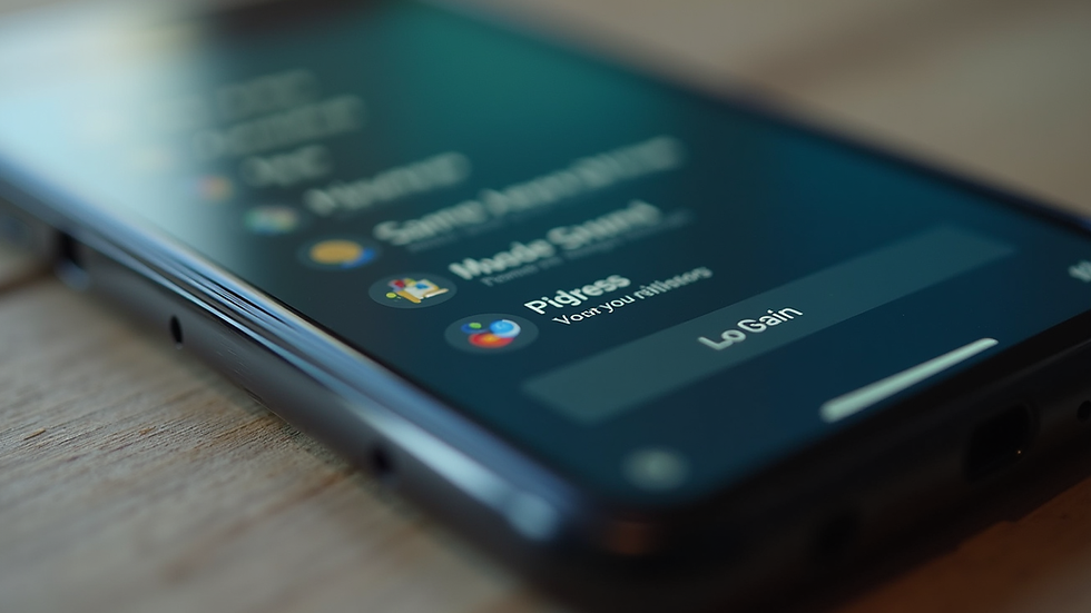 Close-up view of a smartphone screen showing app permissions
