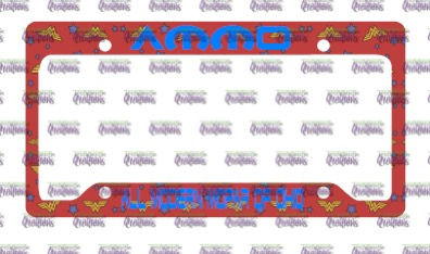 Thumbnail: Custom Metal AMMO license plate bracket