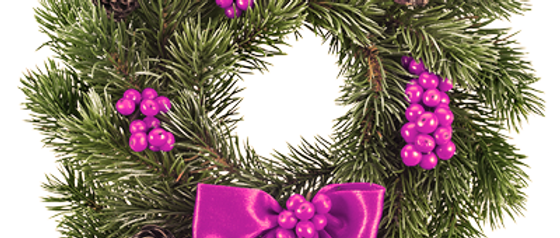 Christmas Wreath Purple