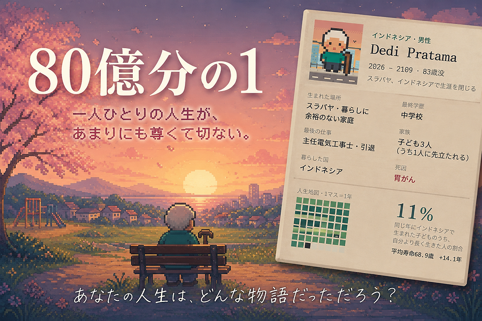 noteに最近話題の「80億分の1」遊んでみた感想を更新しました。