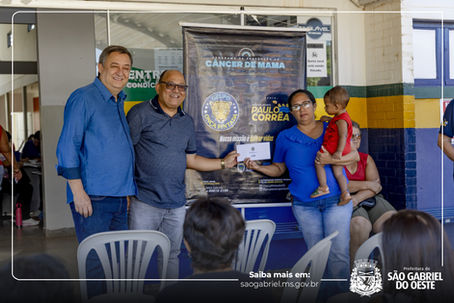 Ação de prevenção ao câncer de mama mobiliza mulheres em São Gabriel do Oeste