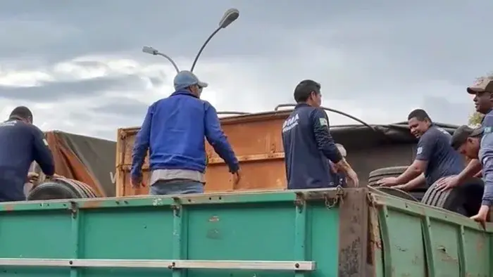 Recebemos pneus doados pela Receita Federal que podem gerar economia de R$ 400 mil para São Gabriel do Oeste
