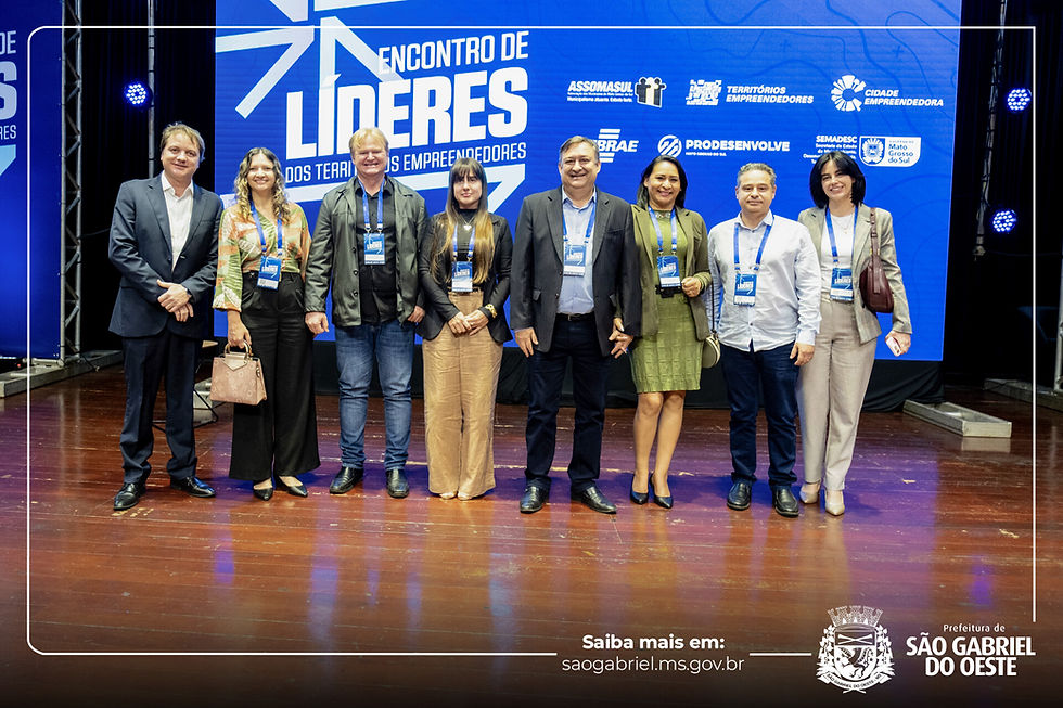 Representamos São Gabriel do Oeste no Encontro de Líderes dos Territórios Empreendedores