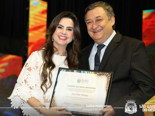 Recebo com gratidão o Título de Cidadão Sul-Mato-Grossense, reconhecimento ao trabalho por São Gabriel do Oeste e por MS