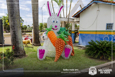 Preparamos decoração especial de Páscoa reforçando a identidade sustentável de SGO