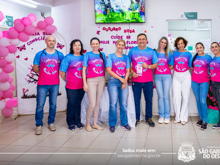 Mobilizamos centenas de mulheres em São Gabriel do Oeste no Dia D de Prevenção e Combate ao Câncer