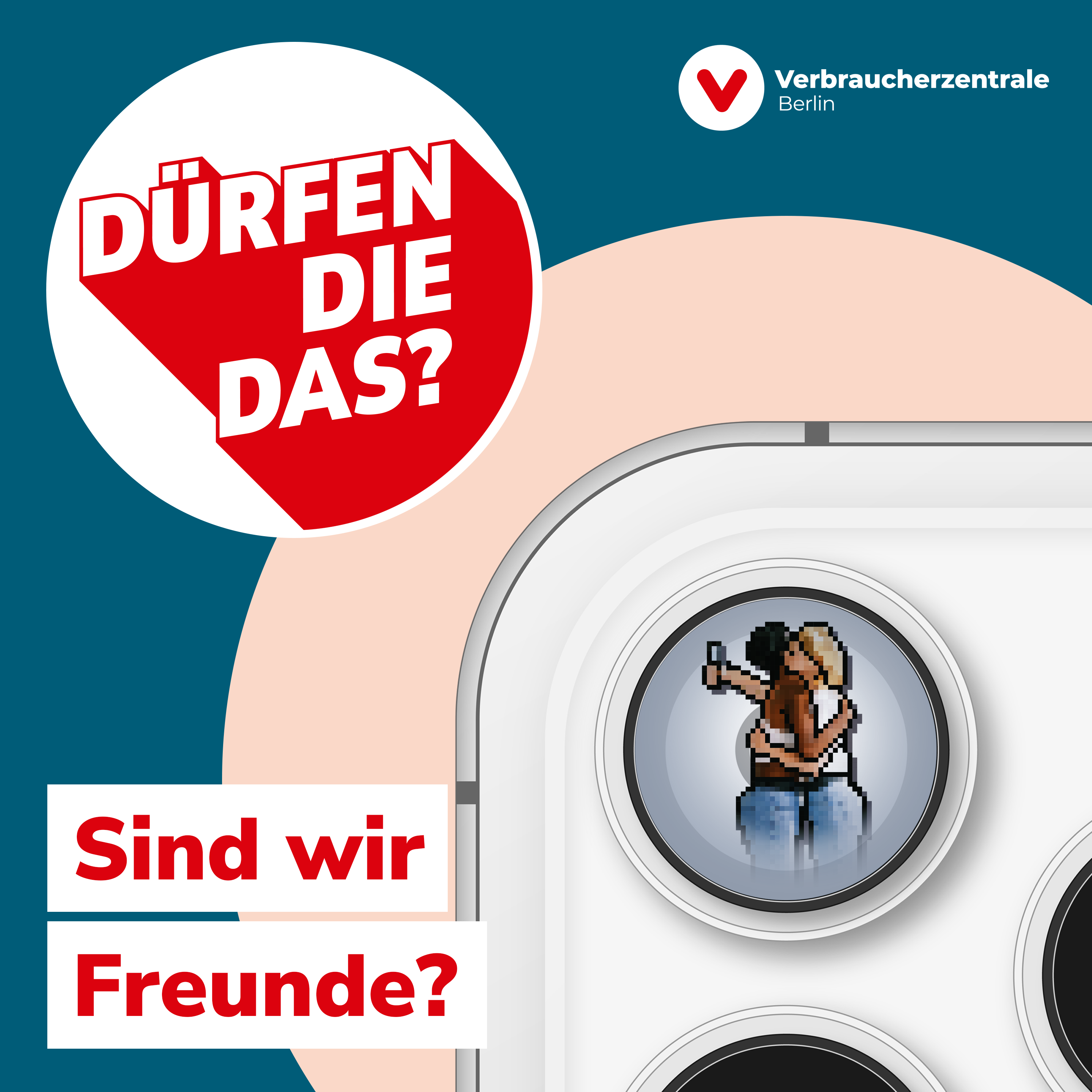 Cover des Podcasts „dürfen die das?“ der Verbraucherzentrale Berlin, Staffel 3 „Para, Sozial“