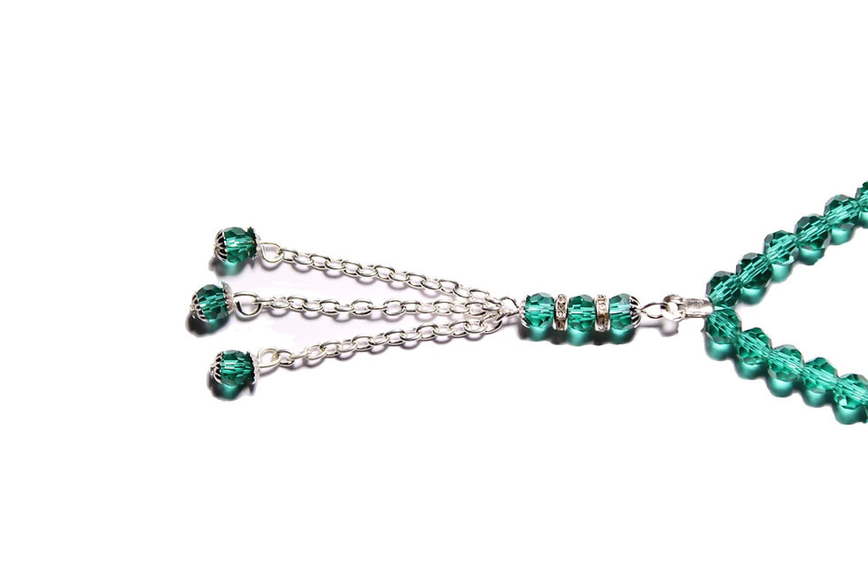 Thumbnail: Dark Green bracelet tasbih 