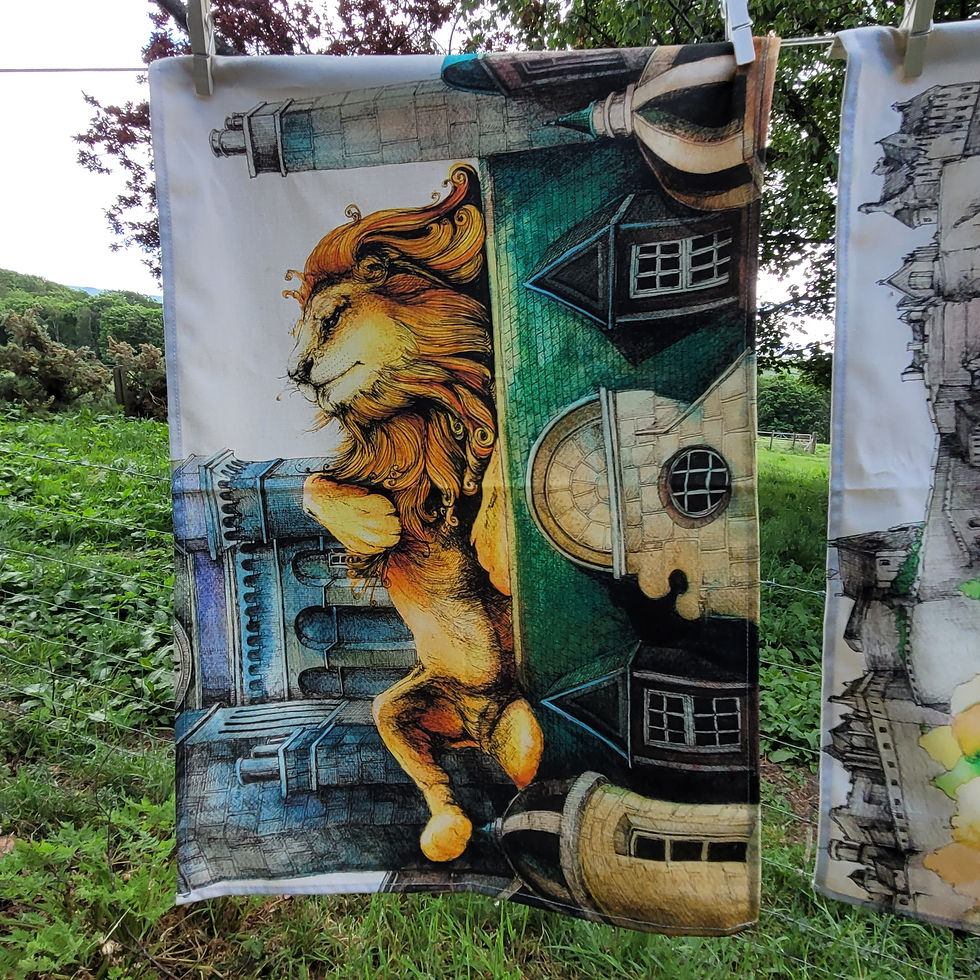 Thumbnail: Lion Around Tea Towel