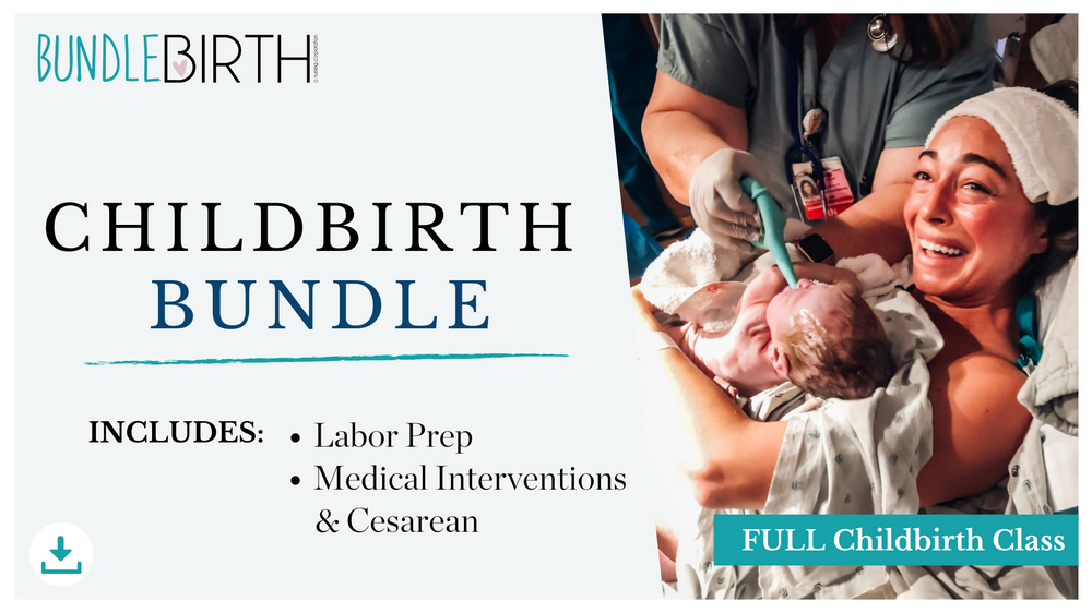 Childbirth Prep Class Bundle Birth