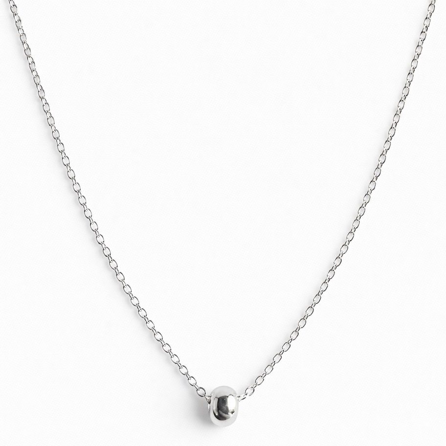Éclat Minimaliste 925 Sterling Silver Pendant Necklace