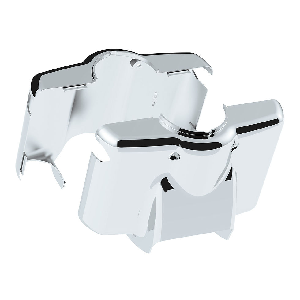 Thumbnail: United Pacific 21709 Chrome Plastic Upper Steering Column Cover For Peterbilt 37