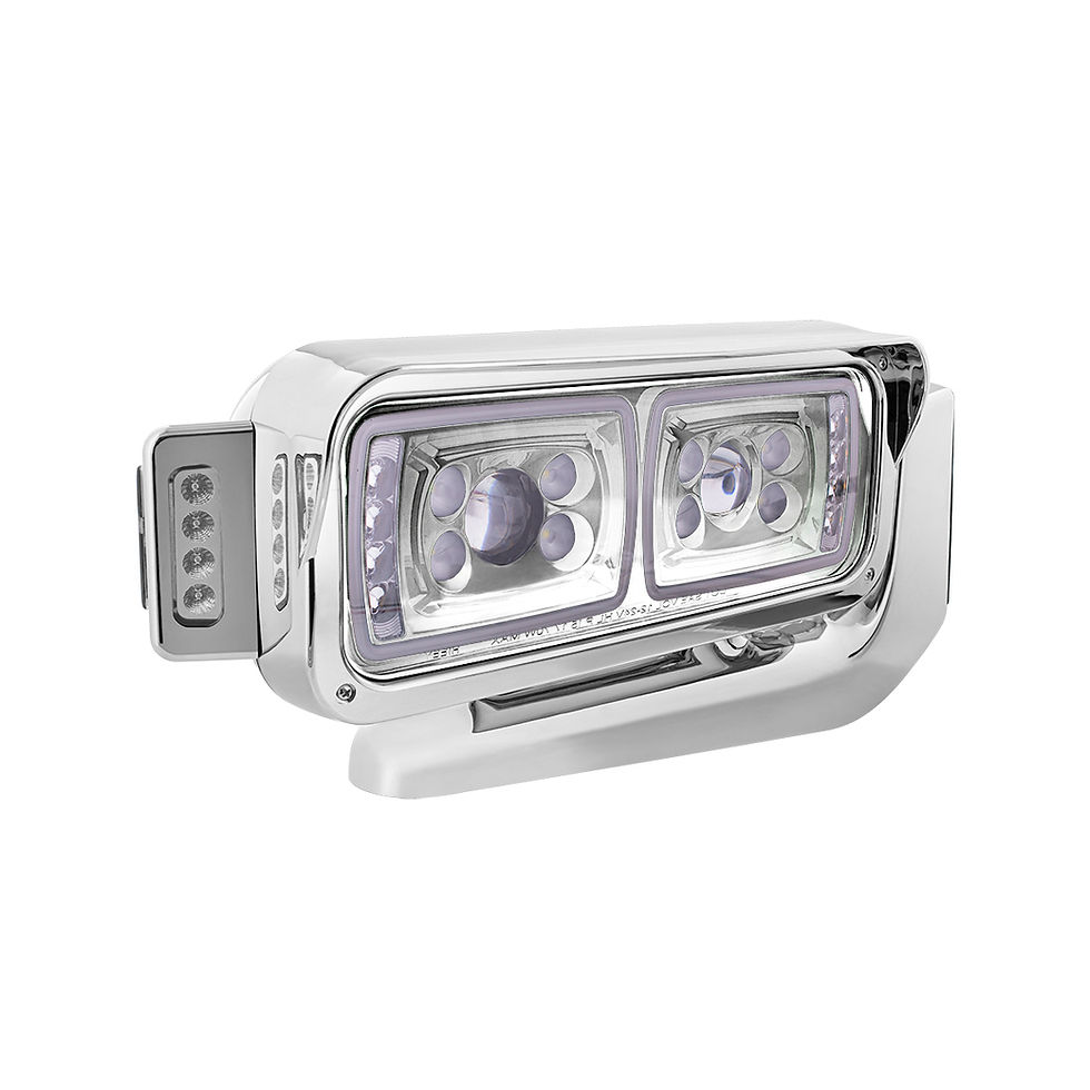 Thumbnail: United Pacific 35898 10 High Power LED "Chrome" Projection Headlight Assembly W/