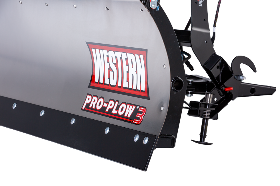 Thumbnail: Western 7'6" Pro-Plow 3 Stainless Snowplow Complete Assembly