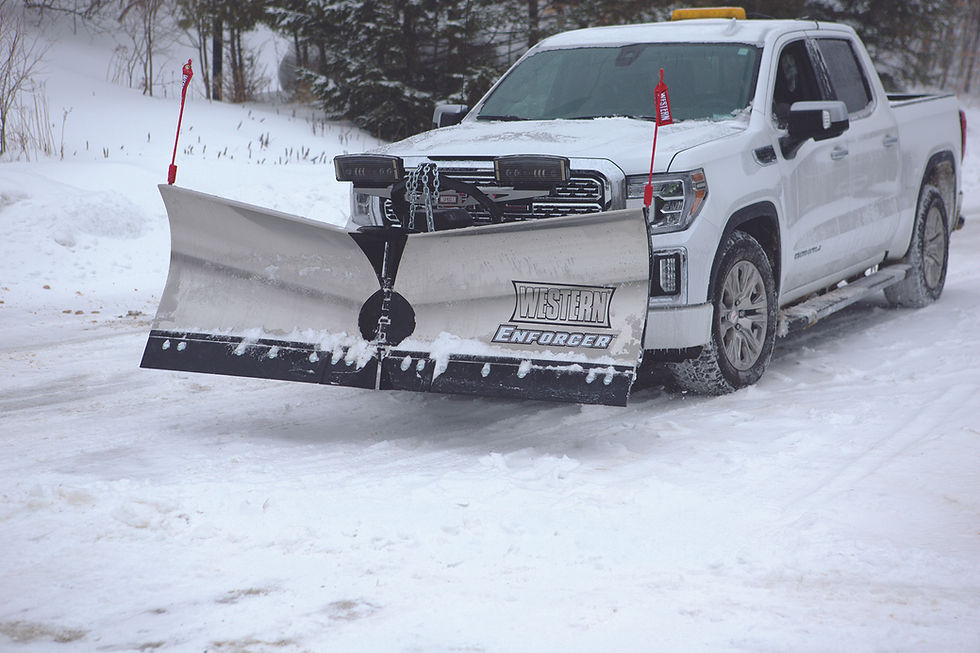 Thumbnail: Western 7'6" Enforcer Stainless V-Plow Snowplow Complete Assembly