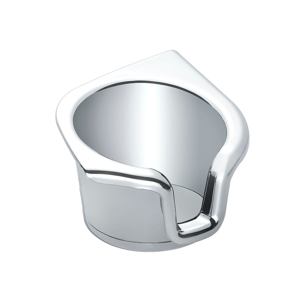 Thumbnail: United Pacific 41119 Chrome Plastic Cup Holder For Peterbilt 389 (2008+) & 386/3