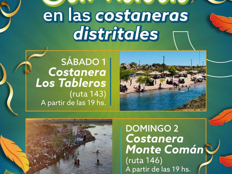 DISFRUTAMOS EL CARNAVAL EN LAS COSTANERAS DE LOS TABLEROS Y MONTE COMÁN